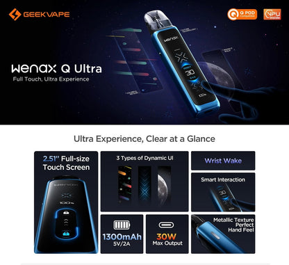 Geekvape Wenax Q Ultra: The Ultimate Vaping Experience UAE Vape Hub Smoking Place