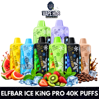 ELFBAR ICE KING PRO 40K DISPOSABLE VAPE WINTER EDITION In DUBAI UAE