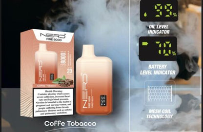 Nerd Fire Disposable Vape (8000 Puffs) 2% Nicotine Dubai UAE Vape Hub Smoking Place