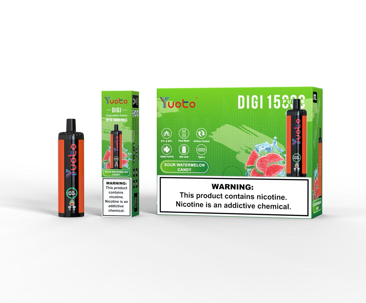 Yuoto DiGI 15000 Puffs Vape Hub Smoking