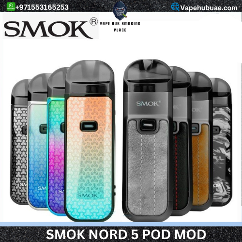 SMOK Nord 5 Pod Mod Kit: Compact Power, Enhanced Vaping DUBAI Vape Hub Smoking Place