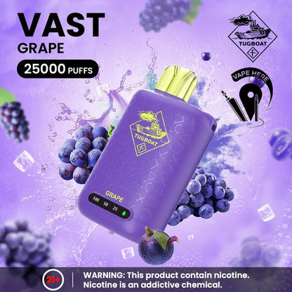 Vape Tugboat VAST 25,000 Puffs grape