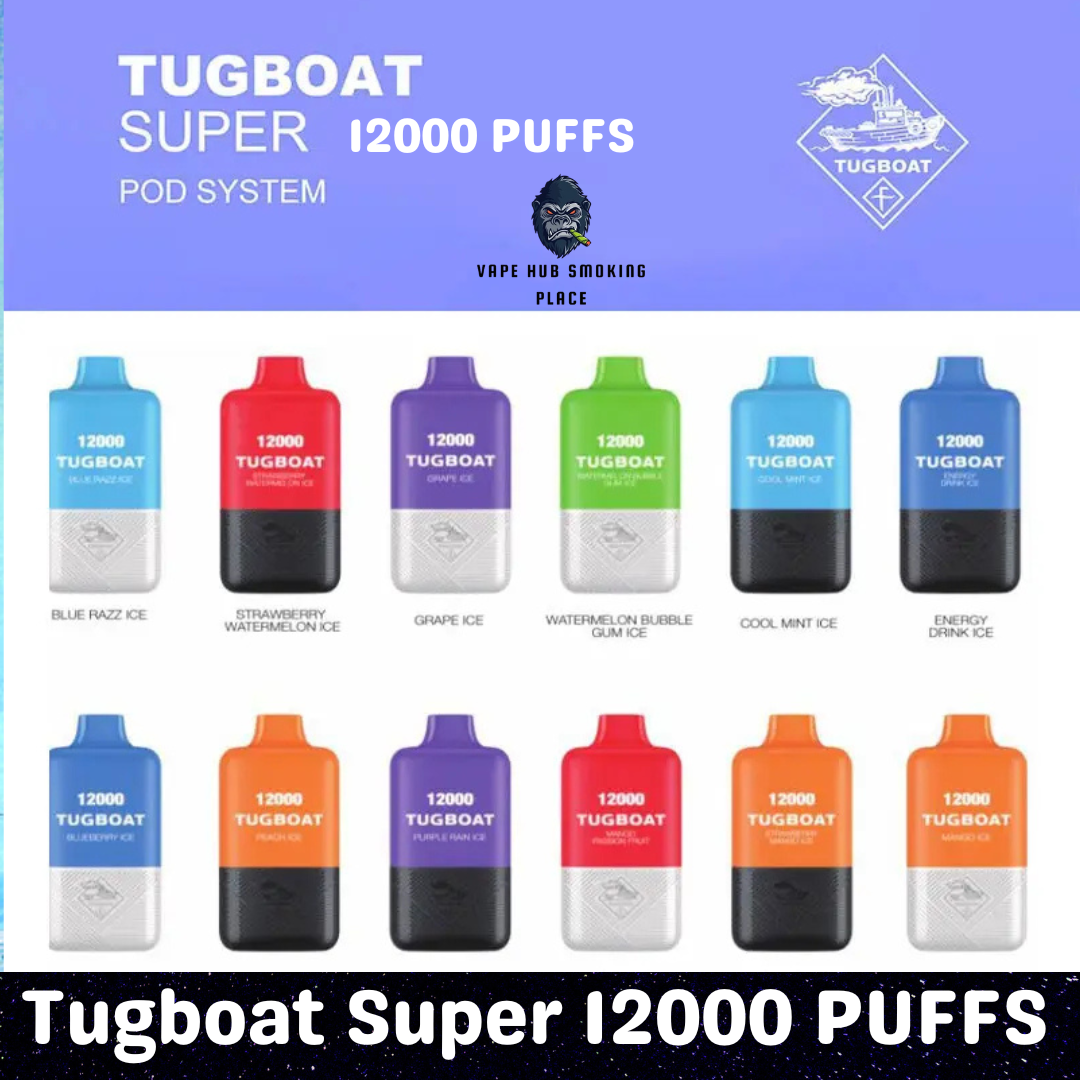 Tugboat Super 12000 Puffs Disposable Vape Dubai Vape Hub Smoking