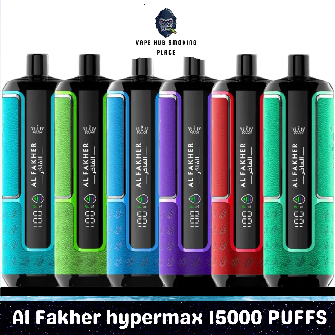 Al Fakher Crown Bar 15000 Puffs Hypermax Disposable Vape In UAE Vape Hub Smoking Place