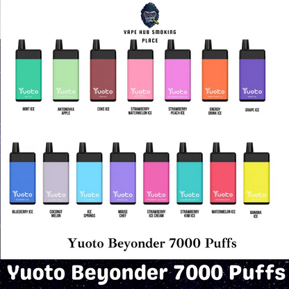 Yuoto Beyonder 7000 Puffs 50mg Disposable vape Dubai Vape Hub Smoking Place