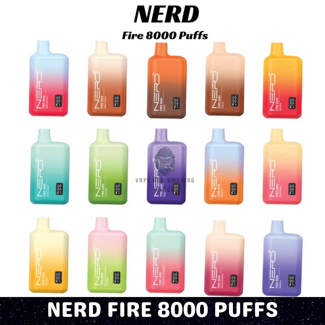 Nerd Fire Disposable Vape (8000 Puffs) 2% Nicotine Dubai UAE Vape Hub Smoking Place