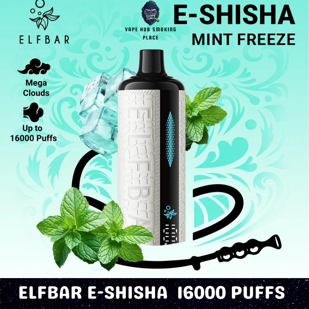 ELFBAR E-Shisha 16000 Puffs Disposable Vape Dubai Vape Hub Smoking Place ELFBAR E-Shisha 16000 Puffs Disposable Vape Dubai Vape Hub Smoking Place