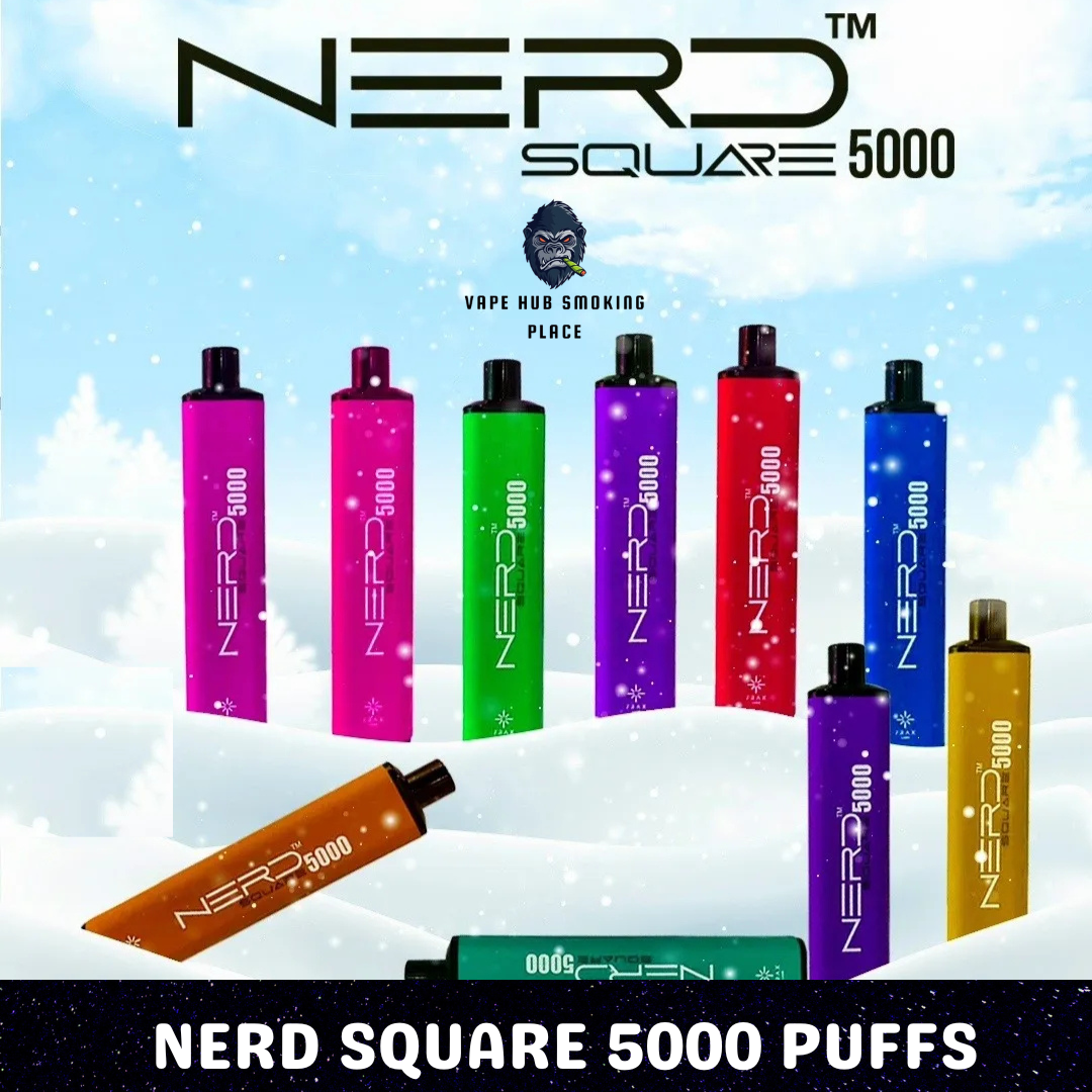 NERD SQUARE 5000 Puffs Disposable vape Dubai Vape Hub Smoking Place