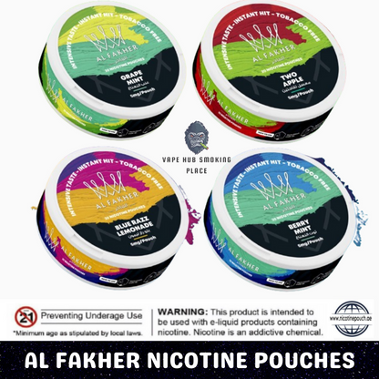 Al Fakher Nicotine Pouches/Snus 20mg Vape Hub Smoking Place