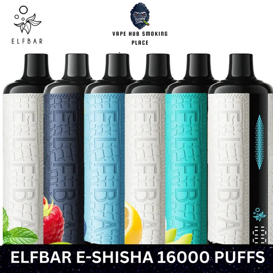 ELFBAR   E-Shisha 16000 Puffs Disposable Vape Dubai Vape Hub Smoking Place