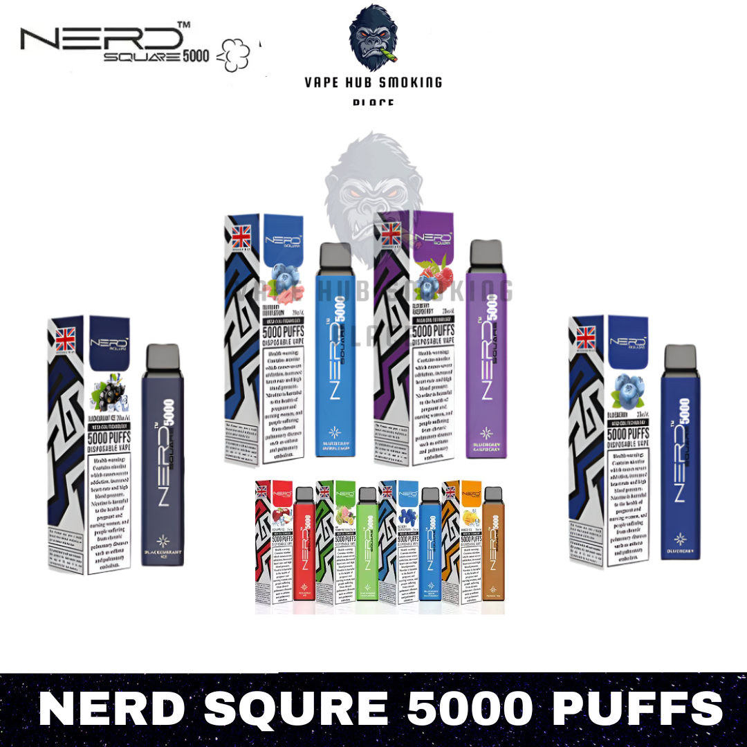 NERD SQUARE 5000 Puffs Disposable vape Dubai Vape Hub Smoking Place