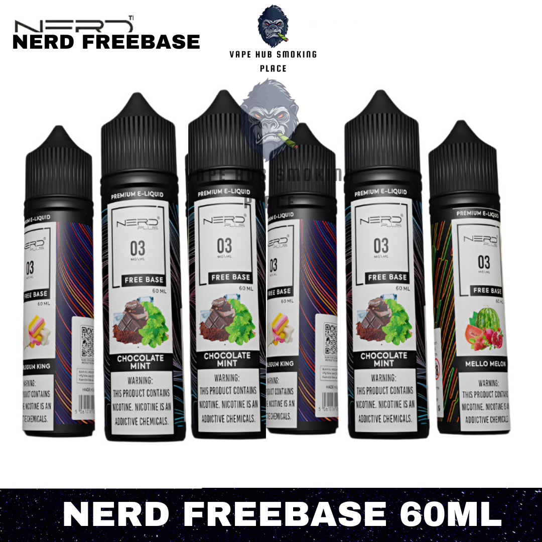 NERD FREEBASE 60ML E-LIQUID IN DUBAI Vape Hub Smoking Place