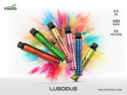 Youto Lucious 3000 puffs Disposable Vape Dubai Vape Hub Smoking Place