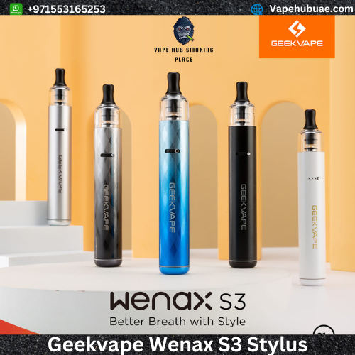 Geekvape WENAX S3 (Stylus 3) Vape Pen Kit 1100mAh Dubai Vape Hub Smoking Place