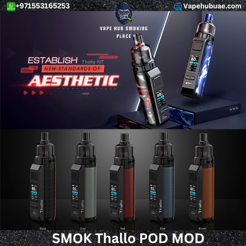 SMOK Thallo 80W Pod Mod Kit: Power and Portability Redefined Dubai Vape Hub Smoking Place