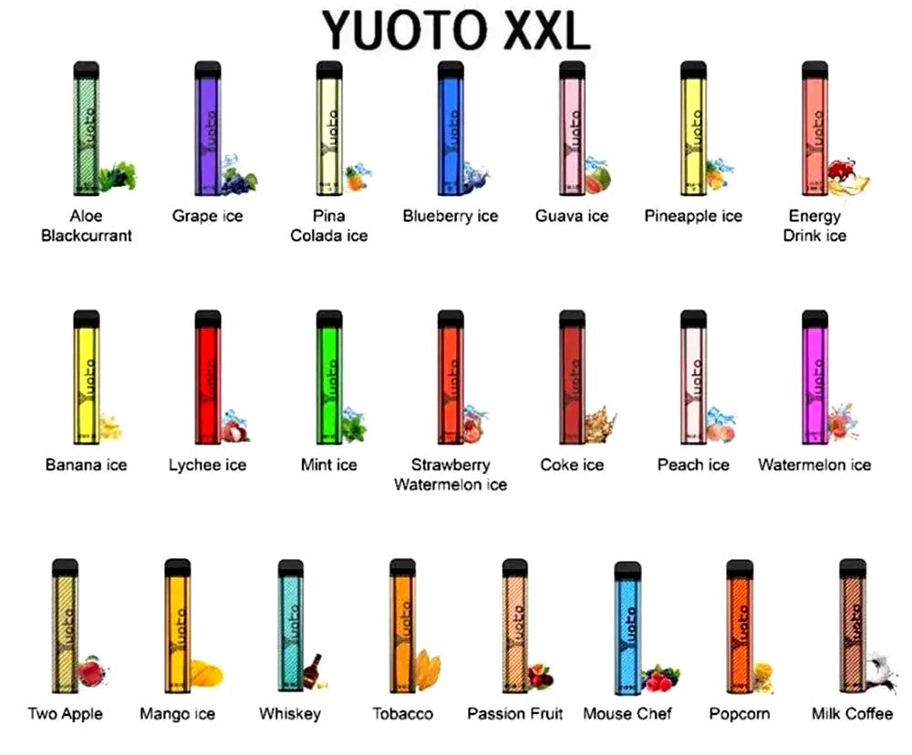 Yuoto XXL Disposable Vape 2500 Puffs Dubai Vape Hub Smoking Place